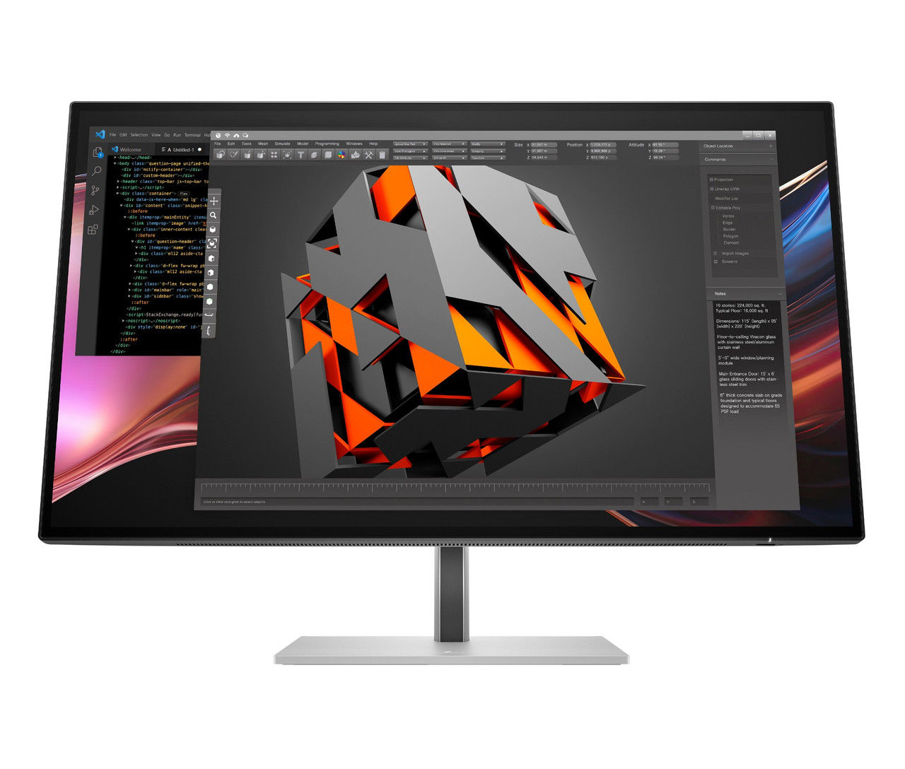 HP Series 7 Pro 27 inch QHD Thunderbolt 4 Monitor - 727pu - 8J9E6UT#ABA