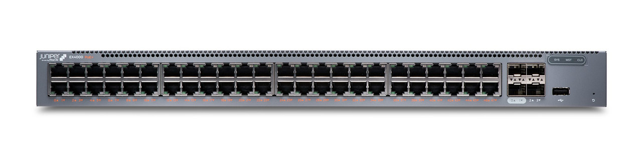 Juniper EX4000-48P network switch Managed L2/L3 Gigabit Ethernet (10/100/1000) Power over Ethernet (PoE) 1U Gray