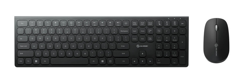 ALOGIC ASKBT3WC keyboard Mouse included Home/Office RF Wireless + Bluetooth Black