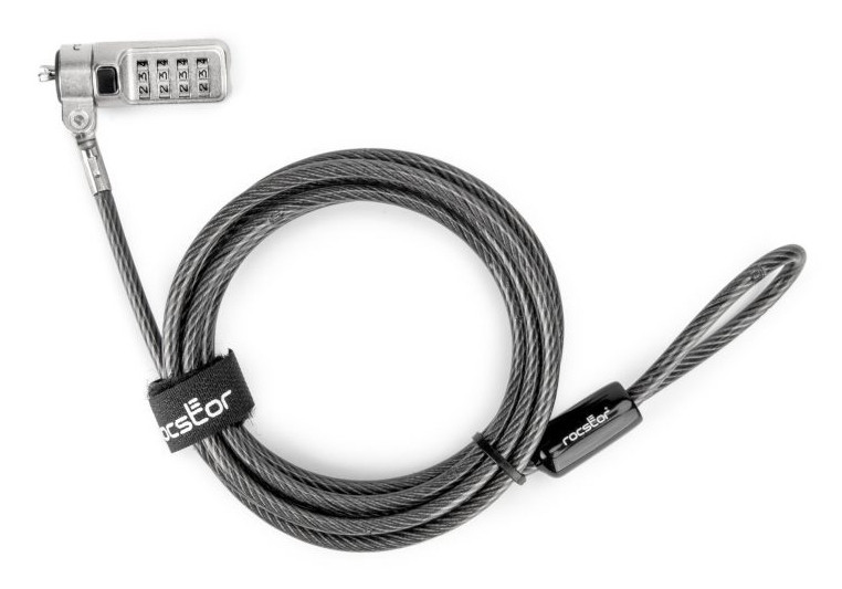Rocstor Y1RB011-B1 cable lock Black 72" (1.83 m)