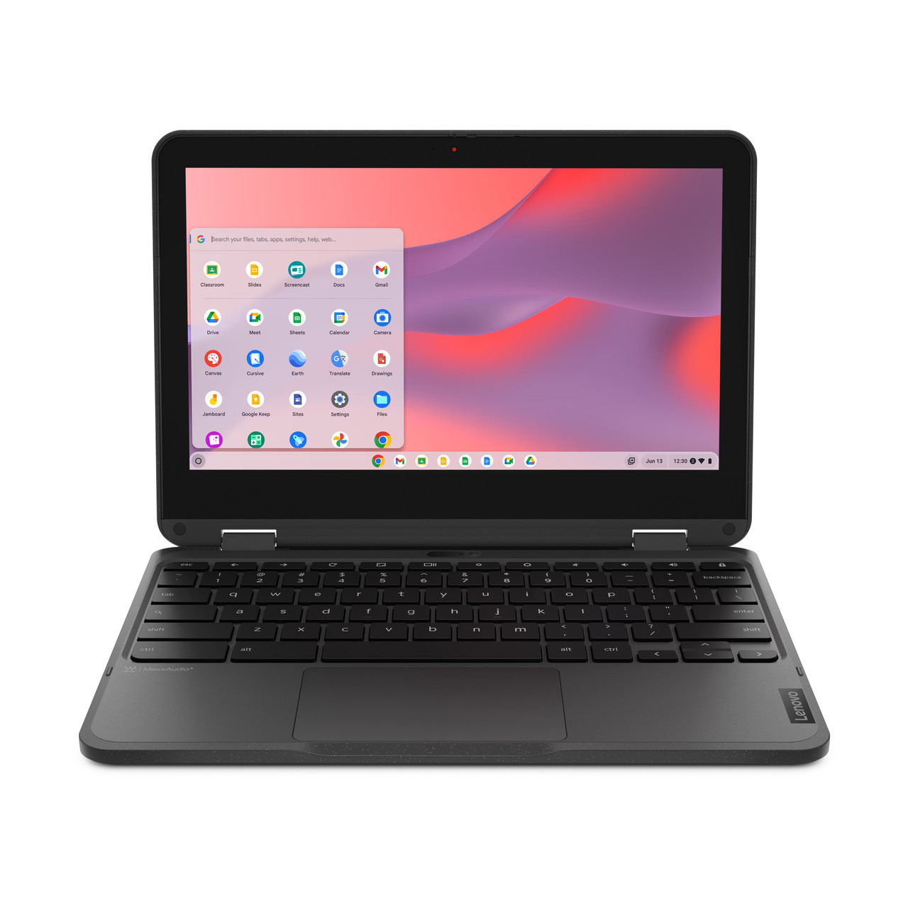 Lenovo 500e Chromebook Gen 4s N150 Laptop 11.6" Touchscreen HD 4 GB LPDDR5-SDRAM 64 GB eMMC Wi-Fi 6E (802.11ax) ChromeOS Gray - 83N80000US