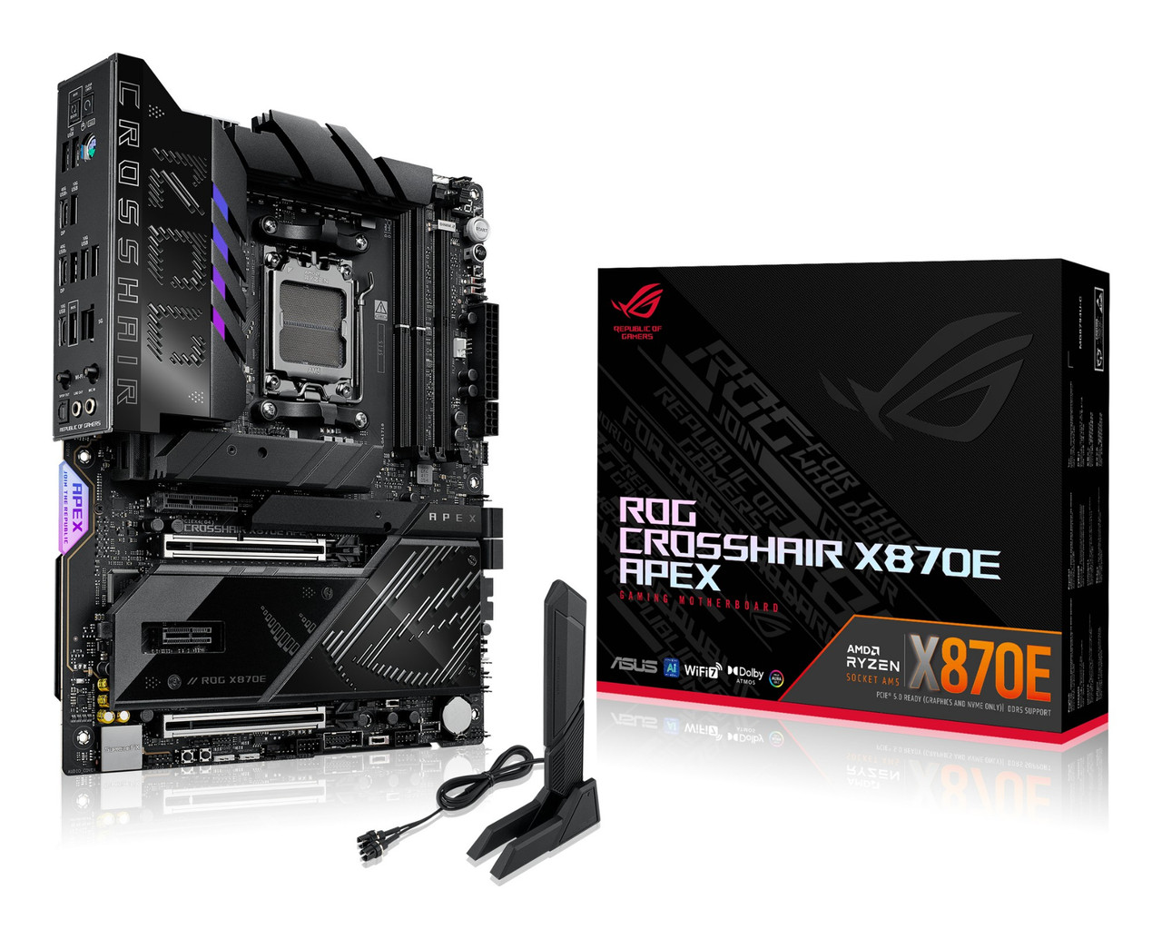 ASUS ROG CROSSHAIR X870E APEX AMD X870E Socket AM5 ATX - ROGCROSSHAIRX870EAPE