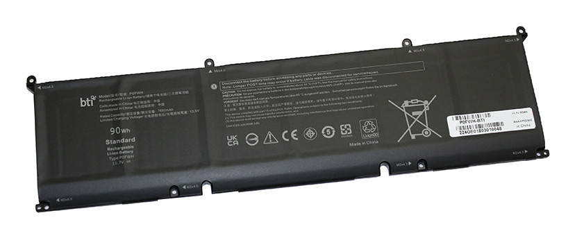 BTI P0FWH- industrial rechargeable battery Lithium-Ion (Li-Ion) 7692 mAh 11.7 V - P0FWH-BTI