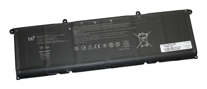 BTI RWFFJ- industrial rechargeable battery Lithium-Ion (Li-Ion) 8504 mAh 11.7 V - RWFFJ-BTI