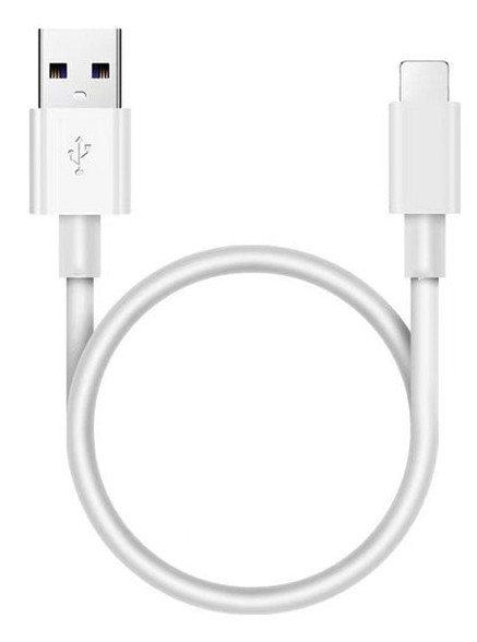 4XEM 4XUSBA8PIN30CMW10PK lightning cable 11.8" (0.3 m) White