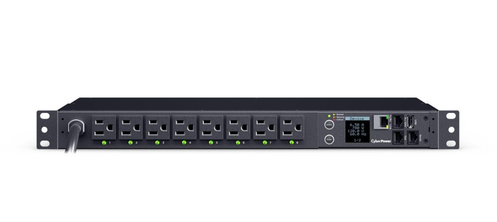 CyberPower PDU41021 power distribution unit (PDU) 16 AC outlet(s) 1U Black