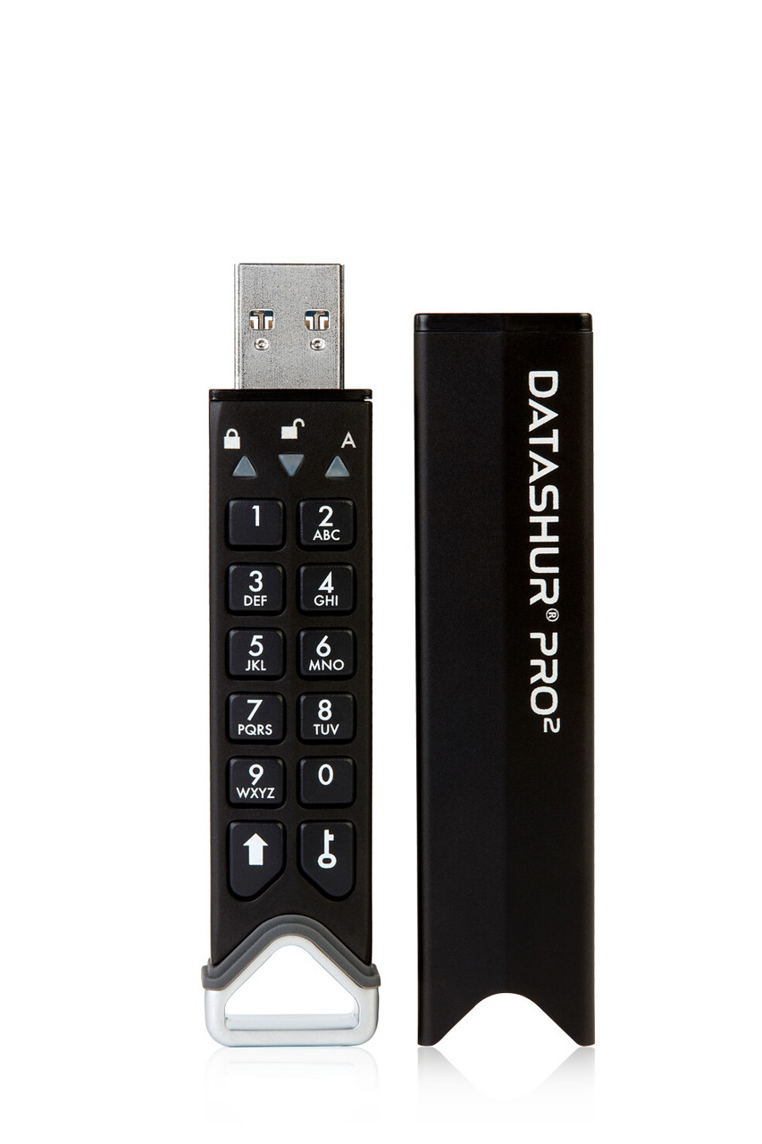 iStorage datAshur PRO2 USB flash drive 64 GB USB Type-A 3.2 Gen 1 (3.1 Gen 1) Black - IS-FL-DP2-256-64