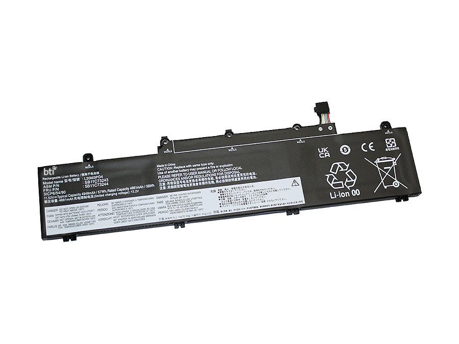 BTI L20M3PD4- industrial rechargeable battery Lithium-Ion (Li-Ion) 4948 mAh 11.52 V - L20M3PD4-BTI