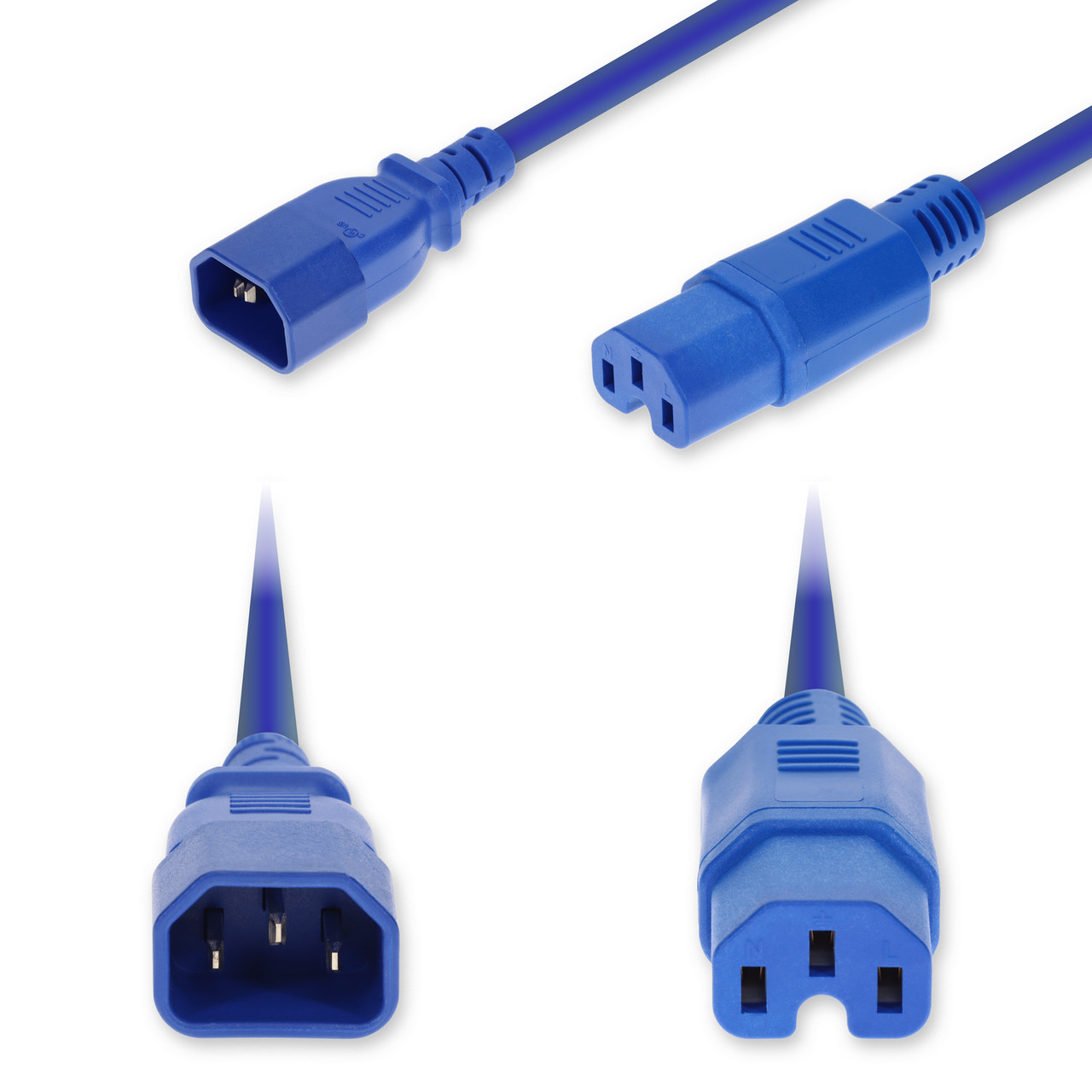 AddOn Networks ADD-C142C15H14G8FBE power cable Blue 94.5" (2.4 m) IEC C14 IEC C15