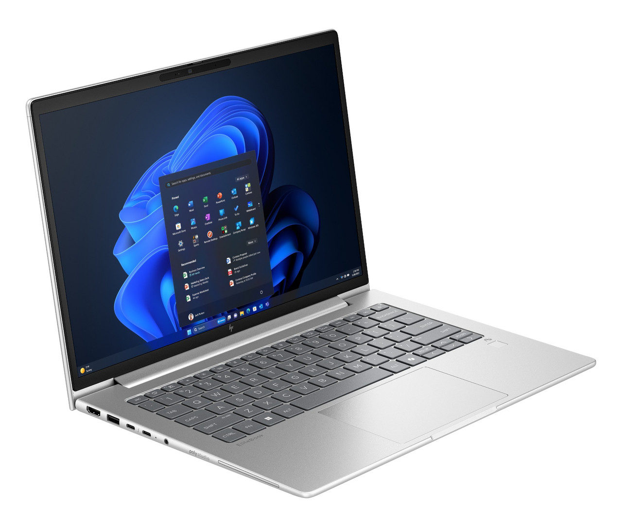 HP EliteBook 6 G1a Next Gen AI PC Wolf Pro Security Edition AMD Ryzen AI 7 PRO 350 Laptop 14" WUXGA 16 GB DDR5-SDRAM 512 GB SSD Wi-Fi 7 (802.11be) Windows 11 Pro Silver - BM1J1UT#ABA
