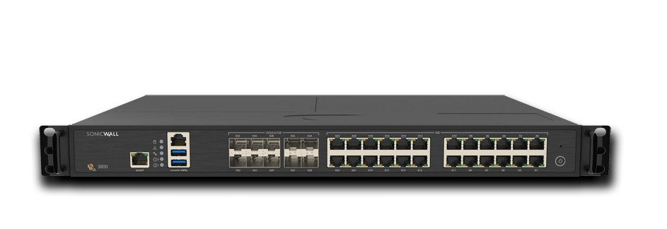 SonicWall NSa 3800 hardware firewall 1U 12 Gbit/s - 03-SSC-1843