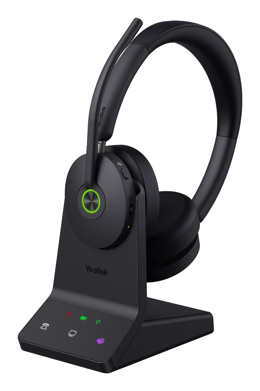 Yealink WH68 Teams Headset Wired & Wireless Head-band Calls/Music USB Type-C Bluetooth Black - 1208655