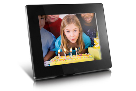 ADMPF108F , Aluratek ADMPF108F digital photo frame Black 8"