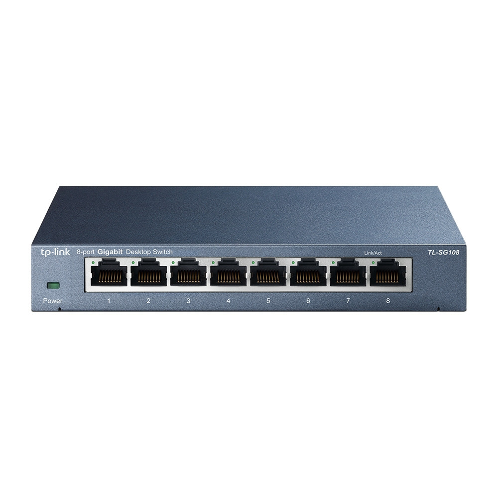TL-SG108 , TP-Link TL-SG108 network switch Unmanaged L2 Gigabit Ethernet (10/100/1000) Black