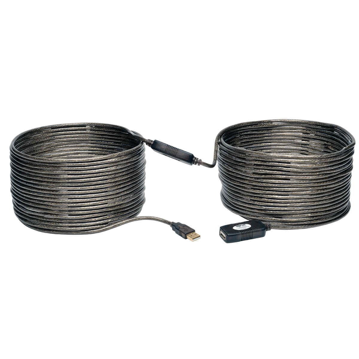 U026-20M , Tripp Lite U026-20M USB cable USB 2.0 787.4" (20 m) USB A 0.48 Gbit/s Gray