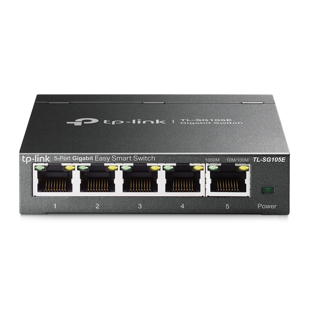 TL-SG105E , TP-Link TL-SG105E network switch Managed L2 Gigabit Ethernet (10/100/1000) Black