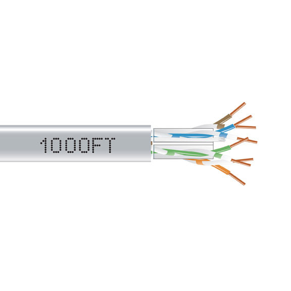 C6ABC51-GY-1000 , Black Box GigaTrue Cat6a networking cable Gray 12000" (304.8 m) U/UTP (UTP) - C6ABC51-GY-1000