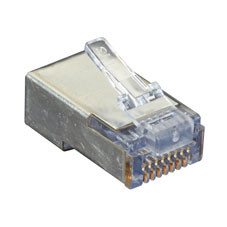 C5EEZSP-50PAK , Black Box SHIELDED CAT5E EZ-RJ45 MODULAR PLUGS, 50-PACK - C5EEZSP-50PAK