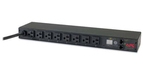 AP7801B , APC AP7801B power distribution unit (PDU) 8 AC outlet(s) 1U Black