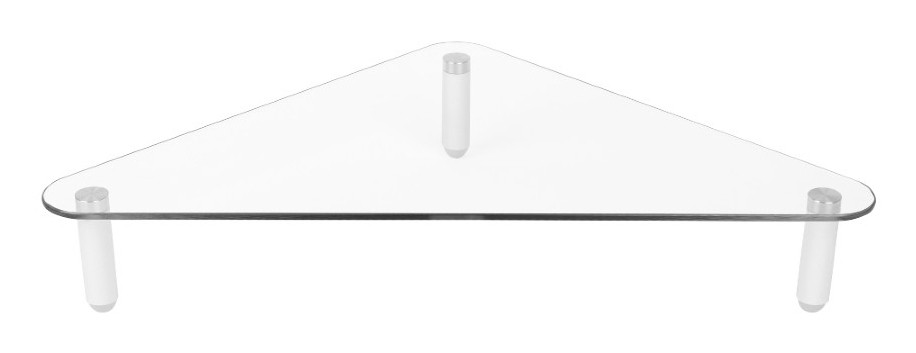 MS390 , Kantek MS390 monitor mount / stand Desk Aluminum, Transparent, White