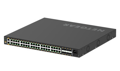 GSM4248P-100NAS , NETGEAR GSM4248P Managed L2/L3/L4 Gigabit Ethernet (10/100/1000) Power over Ethernet (PoE) 1U Black