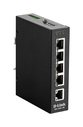 DIS-100G-5W , D-Link DIS‑100G‑5W Unmanaged L2 Gigabit Ethernet (10/100/1000) Black