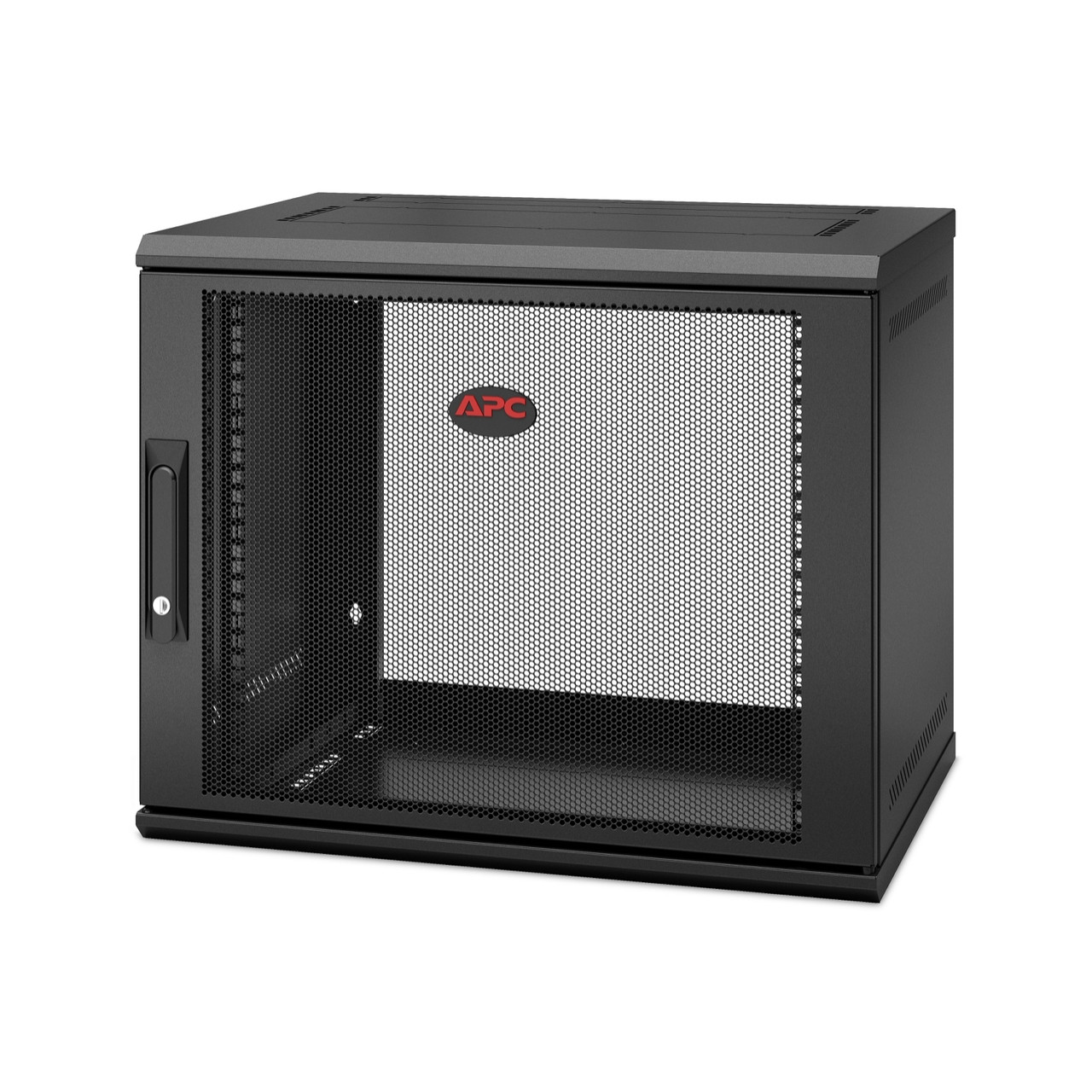 AR109SH4 , APC NetShelter WX 9U Single Hinged Wall-mount Enclosure 400mm Deep. Wall mounted rack Black