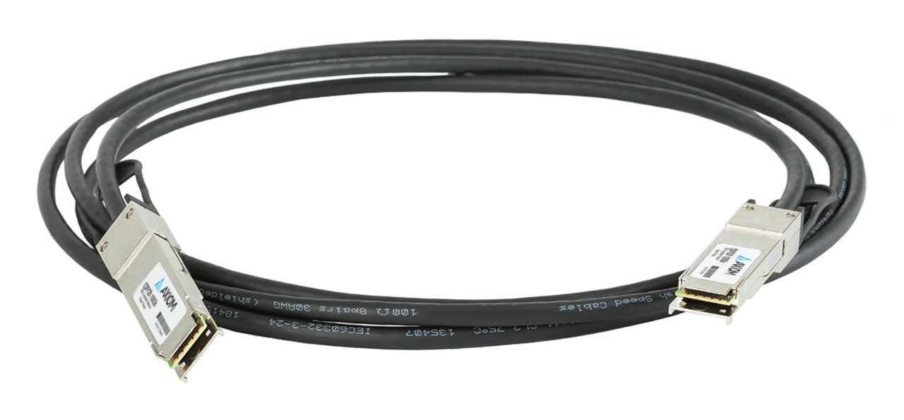 Axiom AXG98985 InfiniBand/fibre optic cable 196.9" (5 m) QSFP28 DAC Black