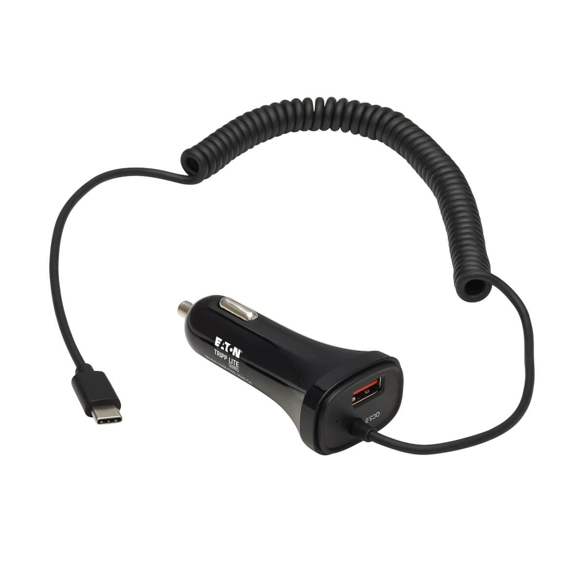 Tripp Lite U280-C02-30W-C6 mobile device charger Universal Black Cigar lighter Fast charging Auto , U280-C02-30W-C6