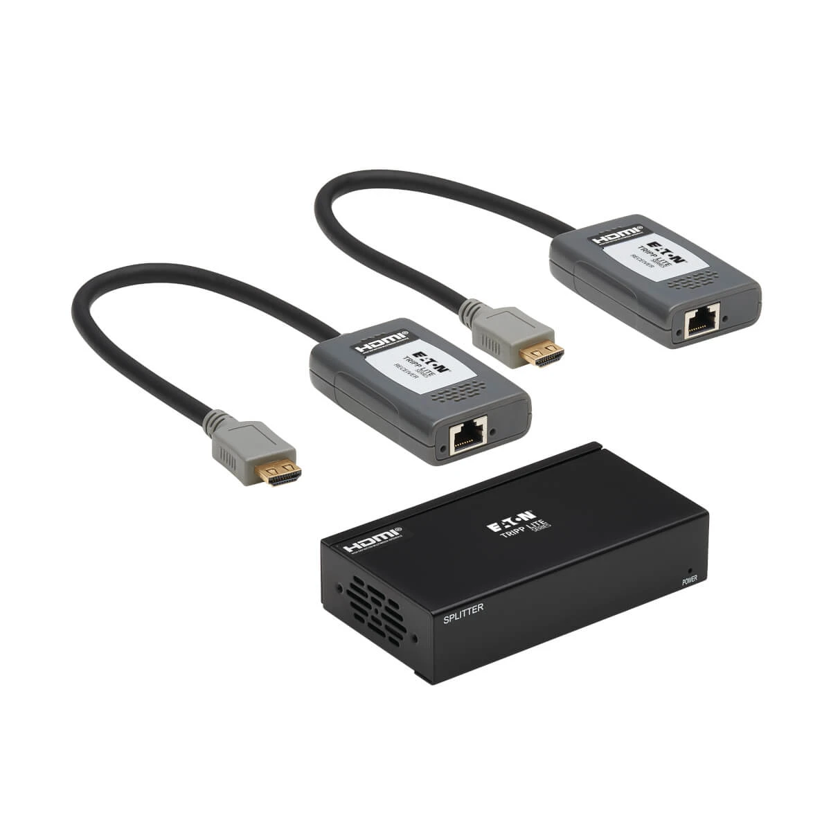 Tripp Lite B127A-002-BHPH2 AV extender AV transmitter & receiver Black, Gray , B127A-002-BHPH2