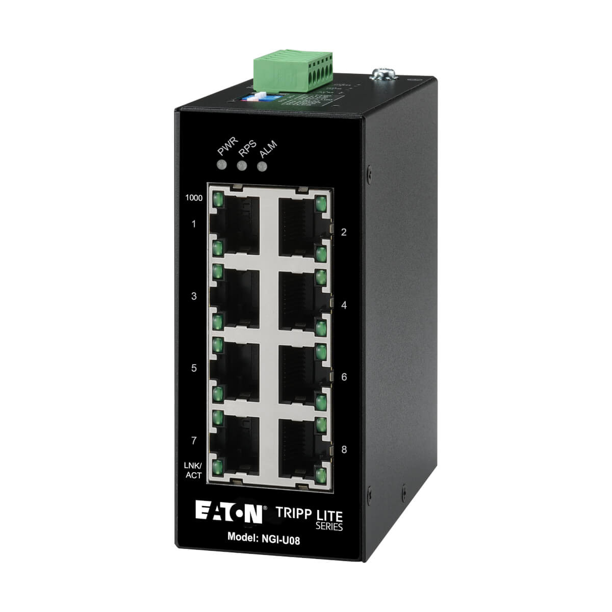 Tripp Lite NGI-U08 network switch Unmanaged Gigabit Ethernet (10/100/1000) Black , NGI-U08