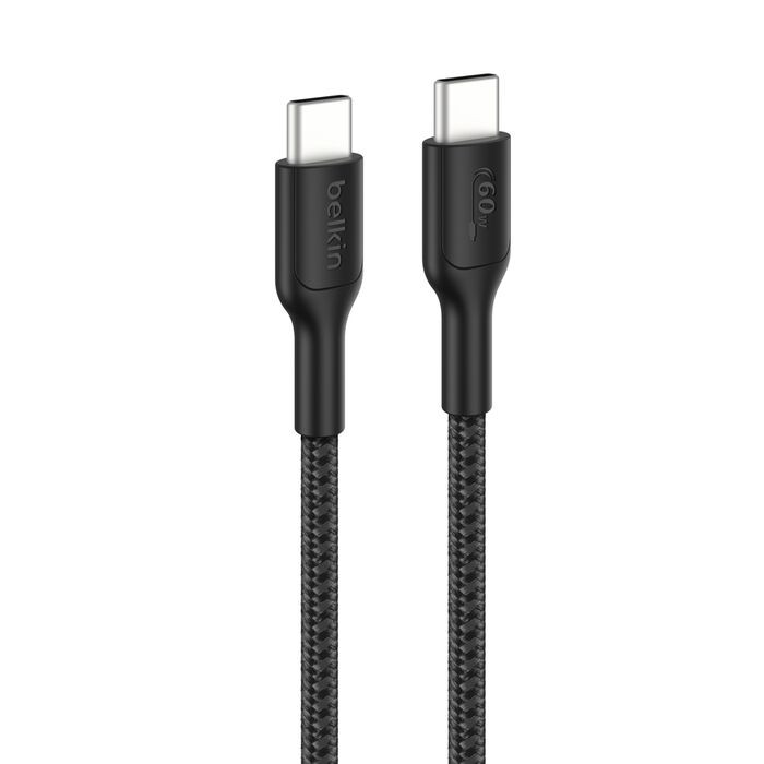 Belkin ENA008FQ2MBK USB cable USB 2.0 78.7" (2 m) USB C Black , ENA008fq2MBK