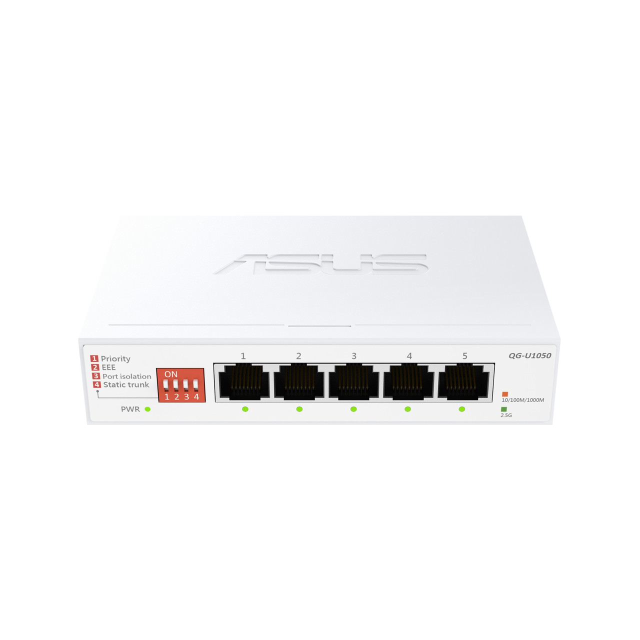 ASUS QG-U1050 Unmanaged 2.5G Ethernet (100/1000/2500) White , QG-U1050