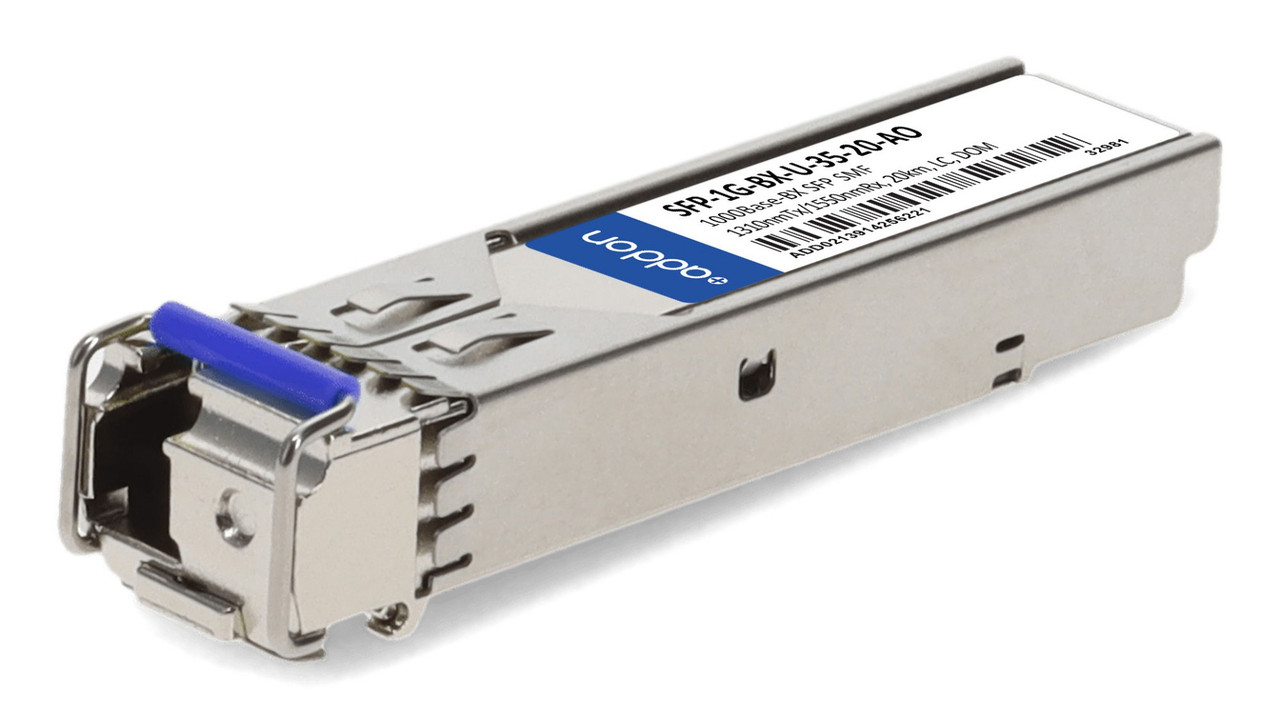 AddOn Networks SFP-1G-BX-U-35-20-AO network transceiver module Fiber optic 1000 Mbit/s , SFP-1G-BX-U-35-20-AO