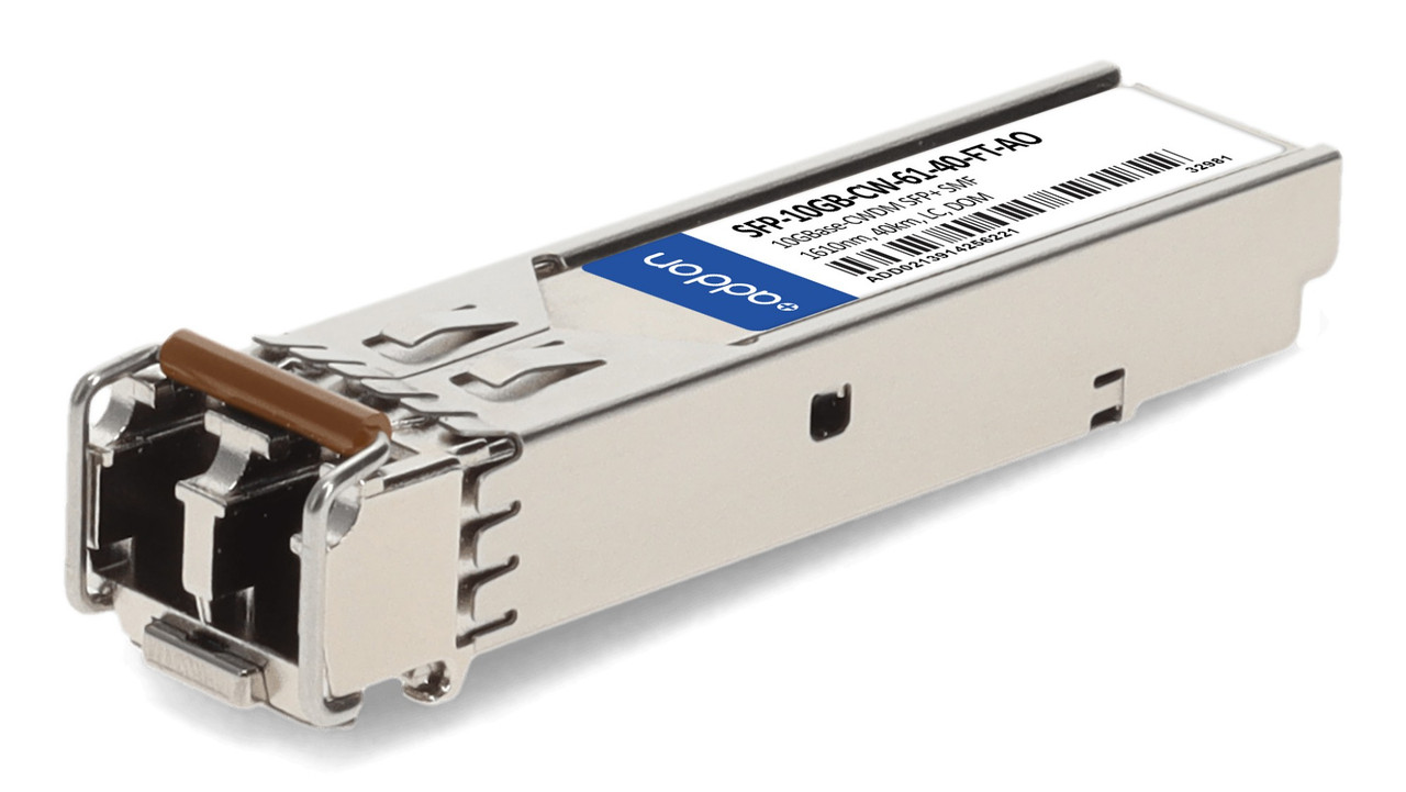AddOn Networks SFP-10GB-CW-61-40-FT-AO network transceiver module Fiber optic 10000 Mbit/s SFP+ 1610 nm , SFP-10GB-CW-61-40-FT