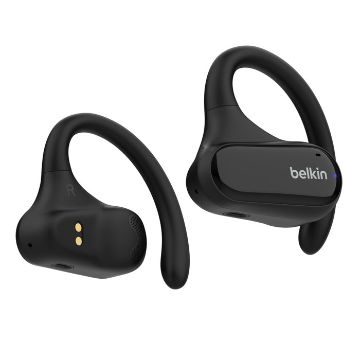 Belkin SoundForm ClearFit Headset True Wireless Stereo (TWS) Ear-hook Calls/Music/Sport/Everyday Bluetooth Black - AUC013BTBK , AUC013BTBK