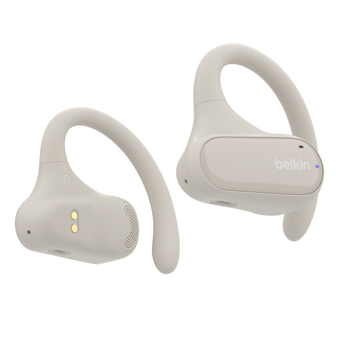 Belkin SoundForm ClearFit Headset True Wireless Stereo (TWS) Ear-hook Calls/Music/Sport/Everyday Bluetooth Sand - AUC013btSA , AUC013btSA