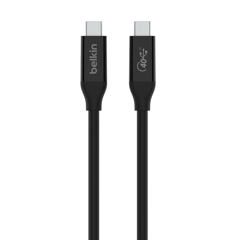 Belkin INZ001bt0.8MBK USB cable USB4 Gen 3x2 31.5" (0.8 m) USB C Black , INZ001BT0.8MBK