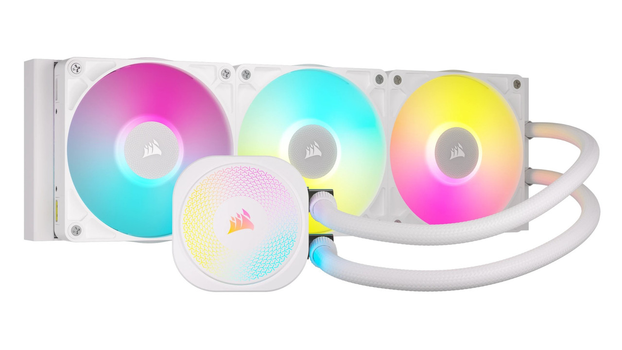 Corsair iCUE LINK TITAN RX RGB Processor All-in-one liquid cooler 4.72" (12 cm) White 1 pc(s) - CW-9061021-WW , CW-9061021-WW