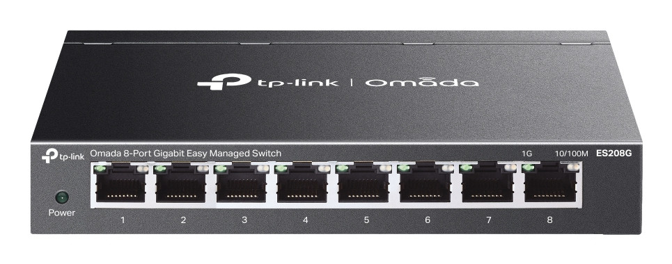 TP-Link Omada ES208G network switch Managed L2 Gigabit Ethernet (10/100/1000) Black , ES208G