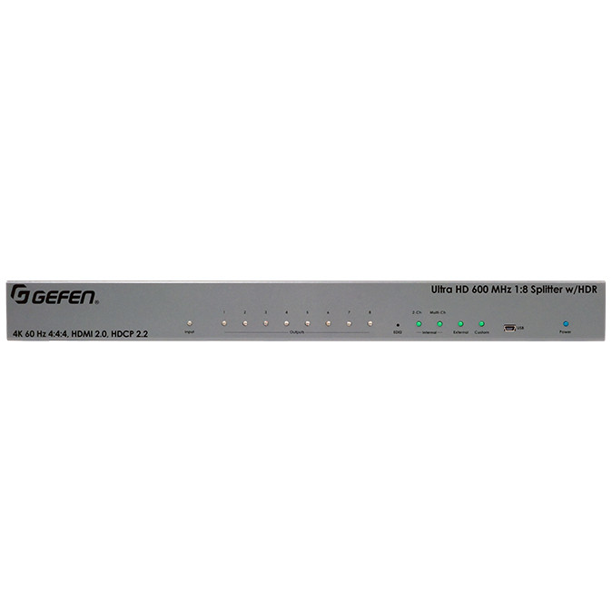 Gefen EXT-UHD600-18 video splitter HDMI 8x HDMI , EXT-UHD600-18