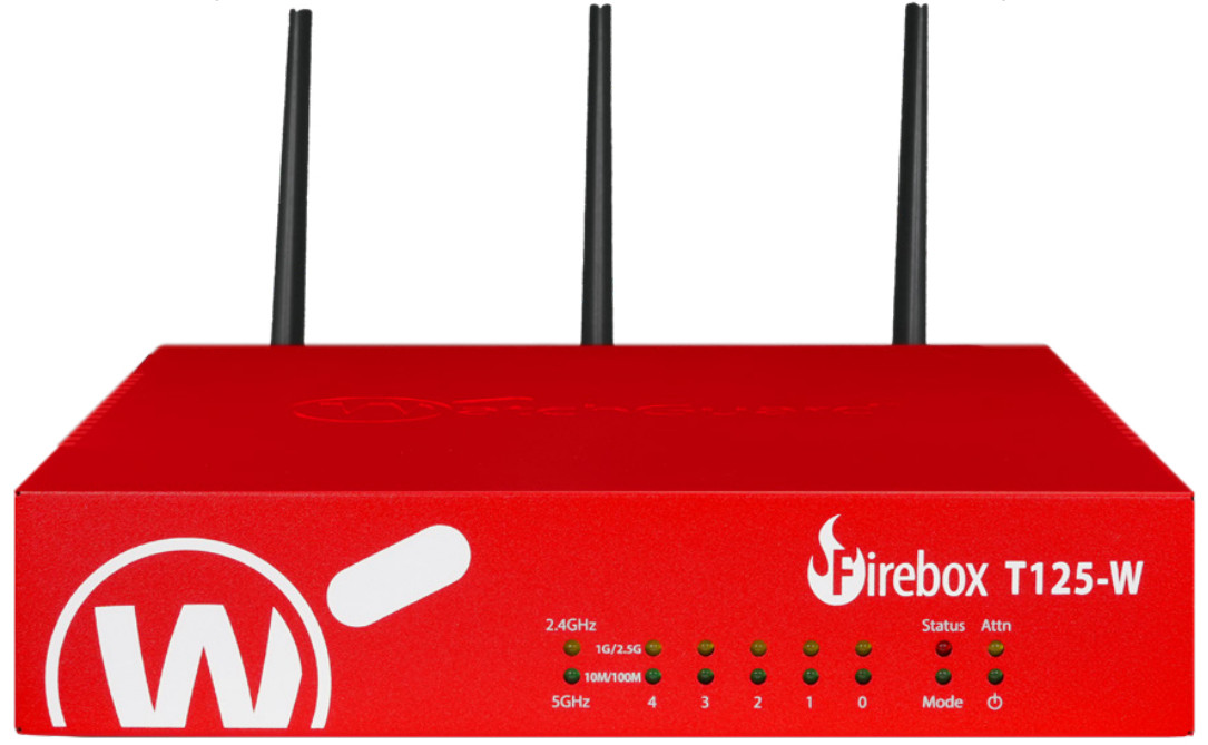 WatchGuard Firebox T125-W hardware firewall 1U 0.51 Gbit/s - WGT126001 , WGT126001