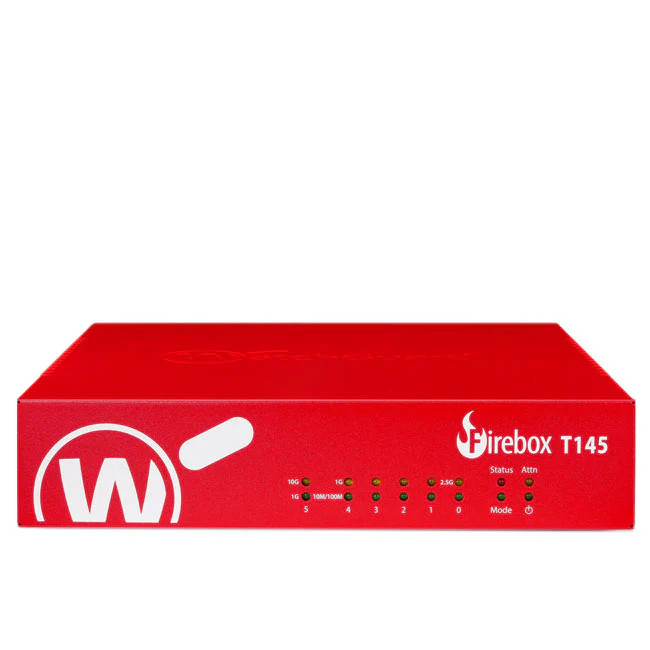 WatchGuard Firebox T145 hardware firewall 1U 0.71 Gbit/s - WGT145413 , WGT145413