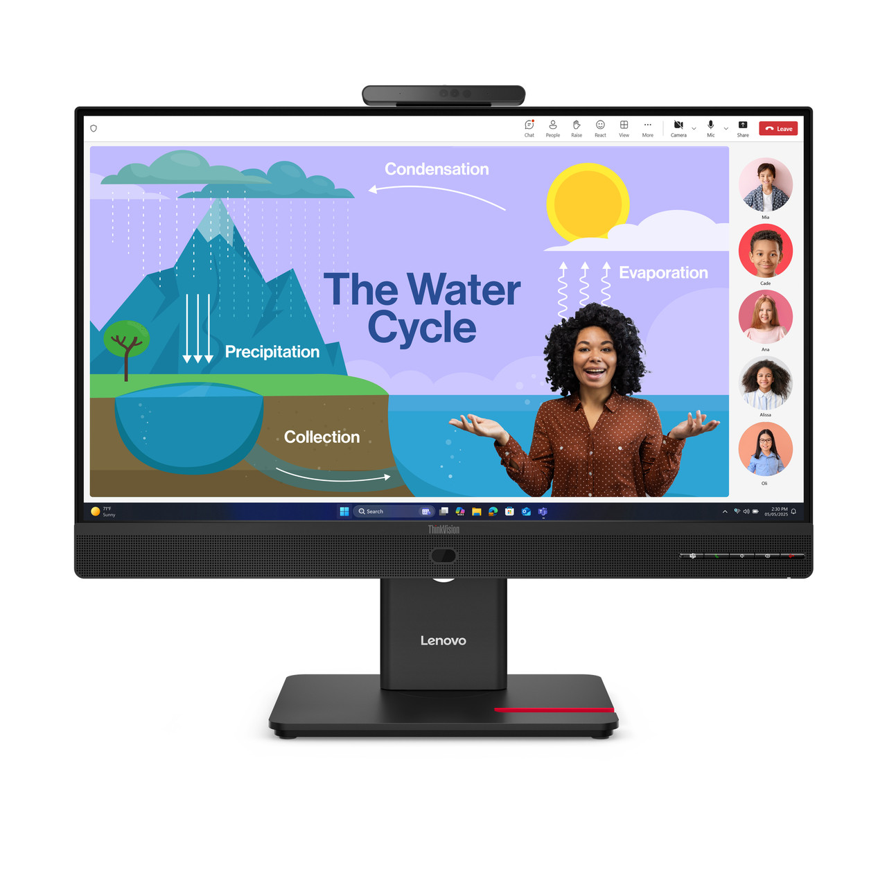 Lenovo ThinkVision T24D-4v computer monitor 23.8" 1920 x 1080 pixels Full HD LED Black - 64B7UAR1US , 64B7UAR1US
