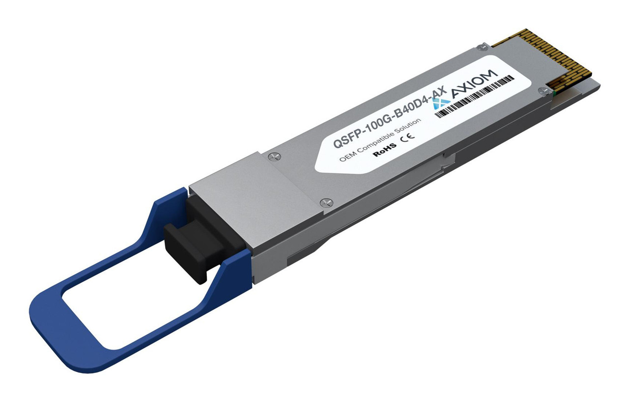 Axiom QSFP-100G-B40D4-AX network transceiver module Fiber optic 100000 Mbit/s QSFP28 , QSFP-100G-B40D4-AX