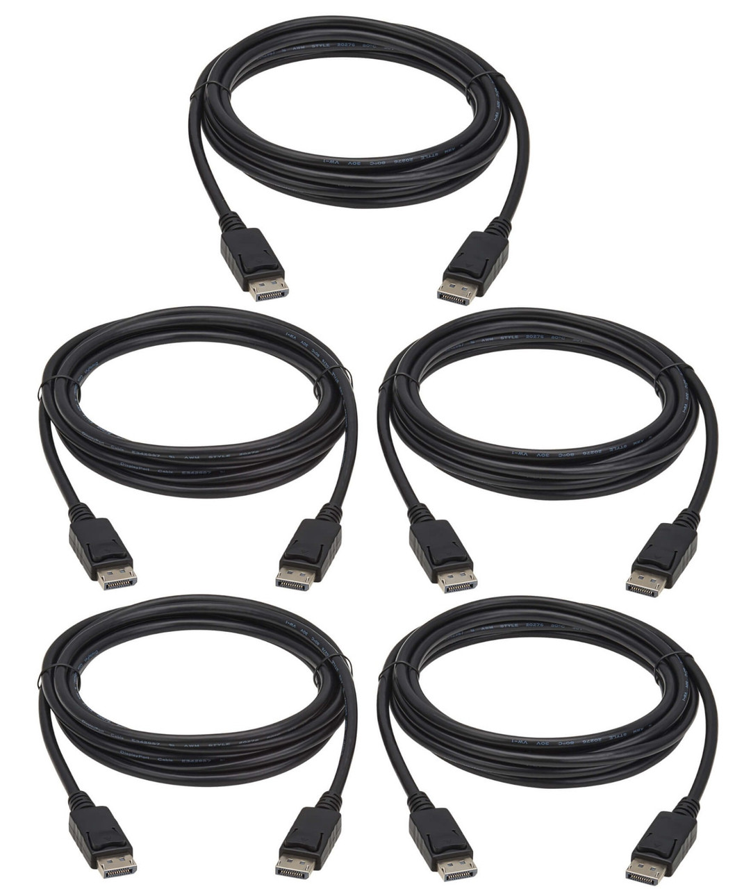 Eaton P580-010-5PK DisplayPort cable 196.9" (5 m) Black , P580-010-5PK
