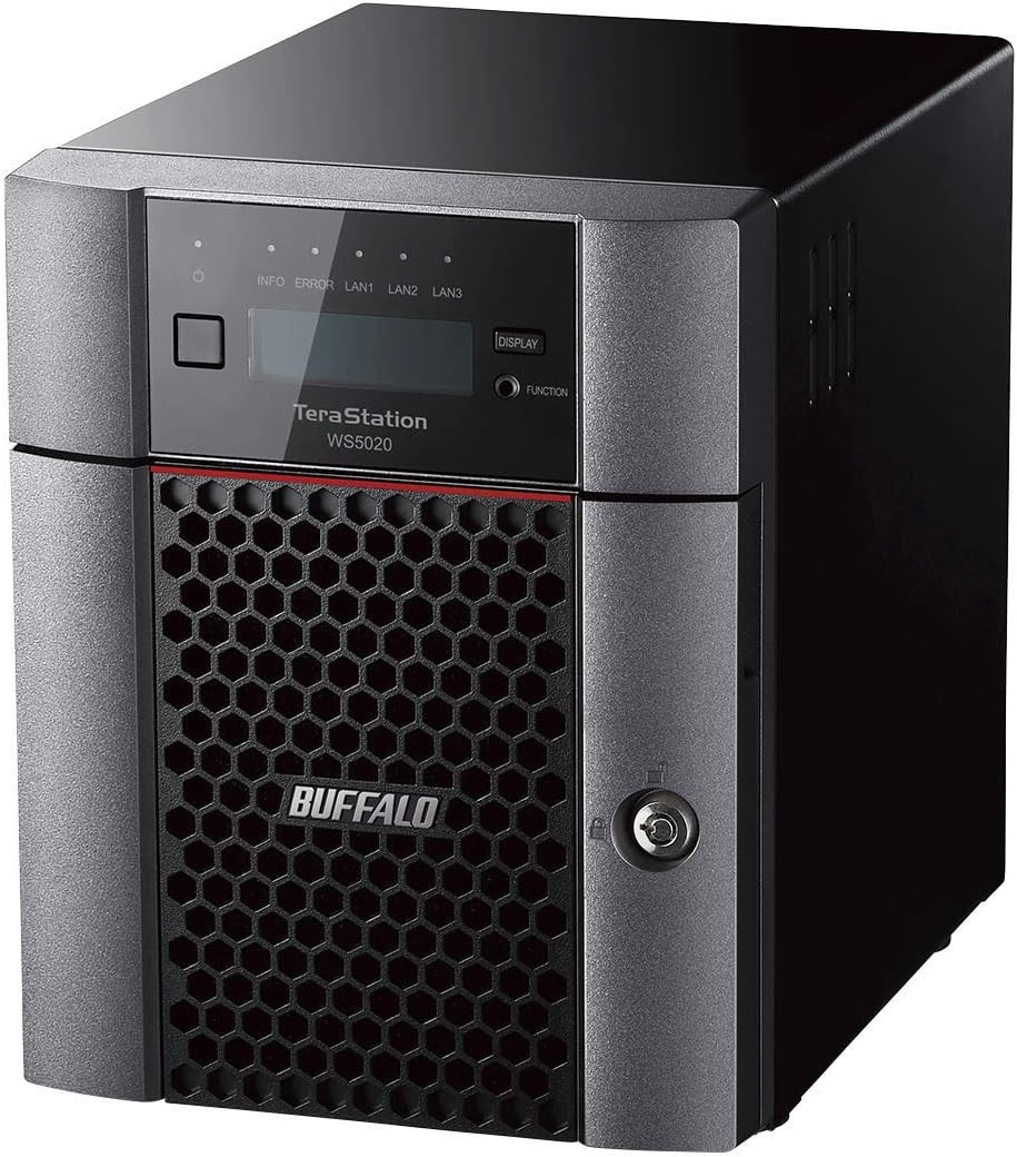Buffalo TeraStation WS5420DN NAS Desktop Intel Atom C3338 8 GB DDR4 48 TB HDD Windows Server IoT 2025 Black - WS5420DN48W5 , WS5420DN48W5