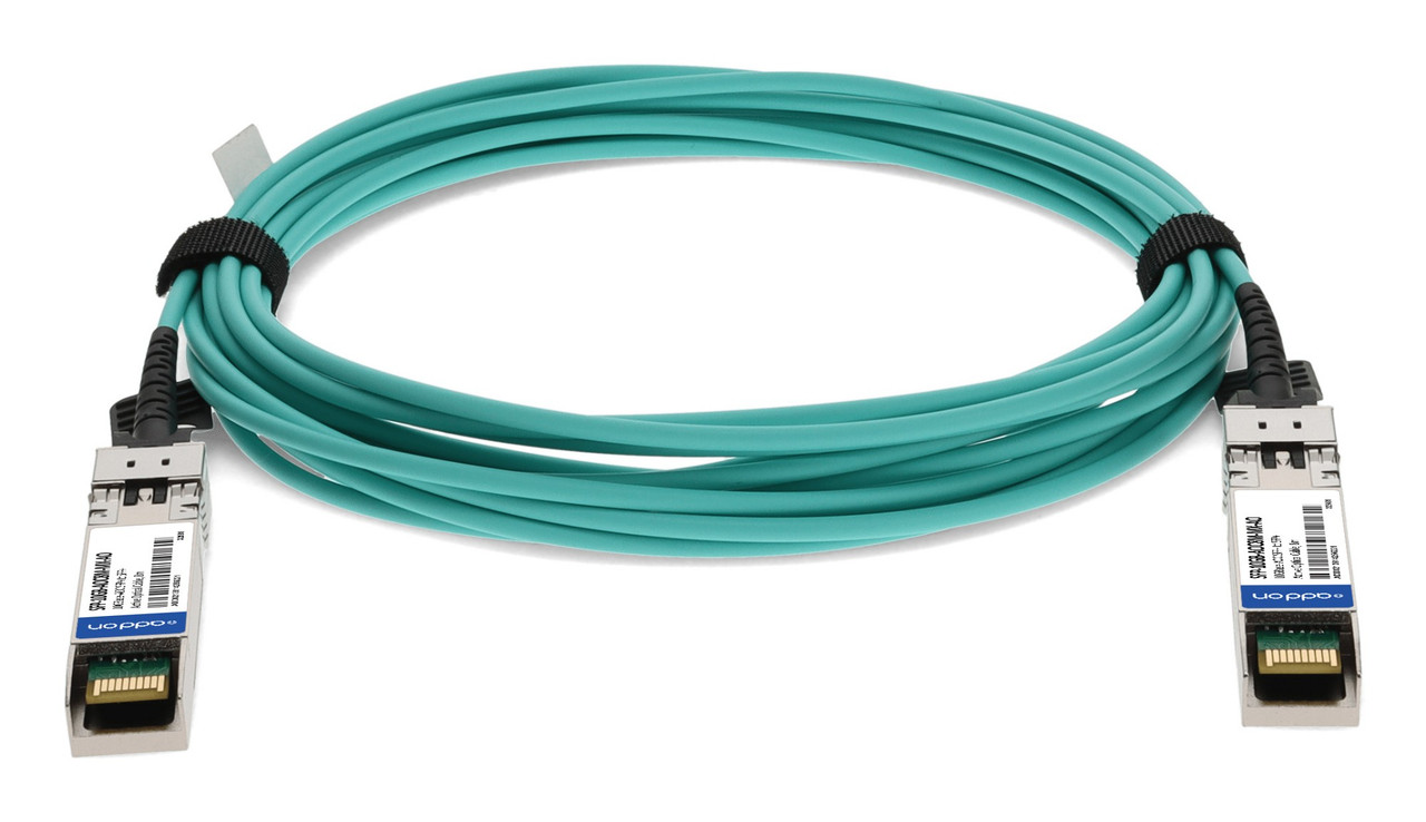 AddOn Networks SFP-10GB-AOC8M-MX-AO InfiniBand/fibre optic cable 315" (8 m) SFP+ AOC Aqua color , SFP-10GB-AOC8M-MX-AO