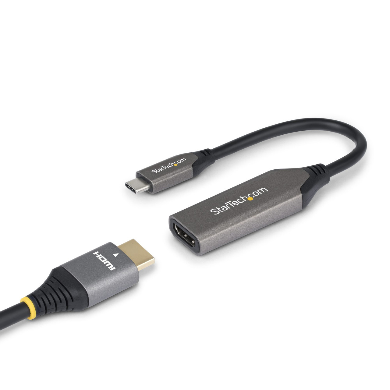 StarTech.com 112B-USBC-HDMI21 video cable adapter 7.87" (0.2 m) USB Type-C HDMI Type A (Standard) Gray , 112B-USBC-HDMI21