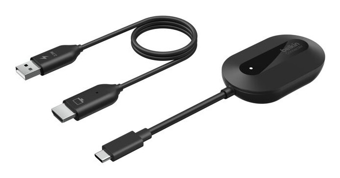 Belkin AVC024DQBK wireless display adapter USB Full HD Dongle , AVC024DQBK